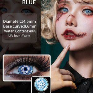 Ice Blue Halloween, Dragula Eyes-NIB!